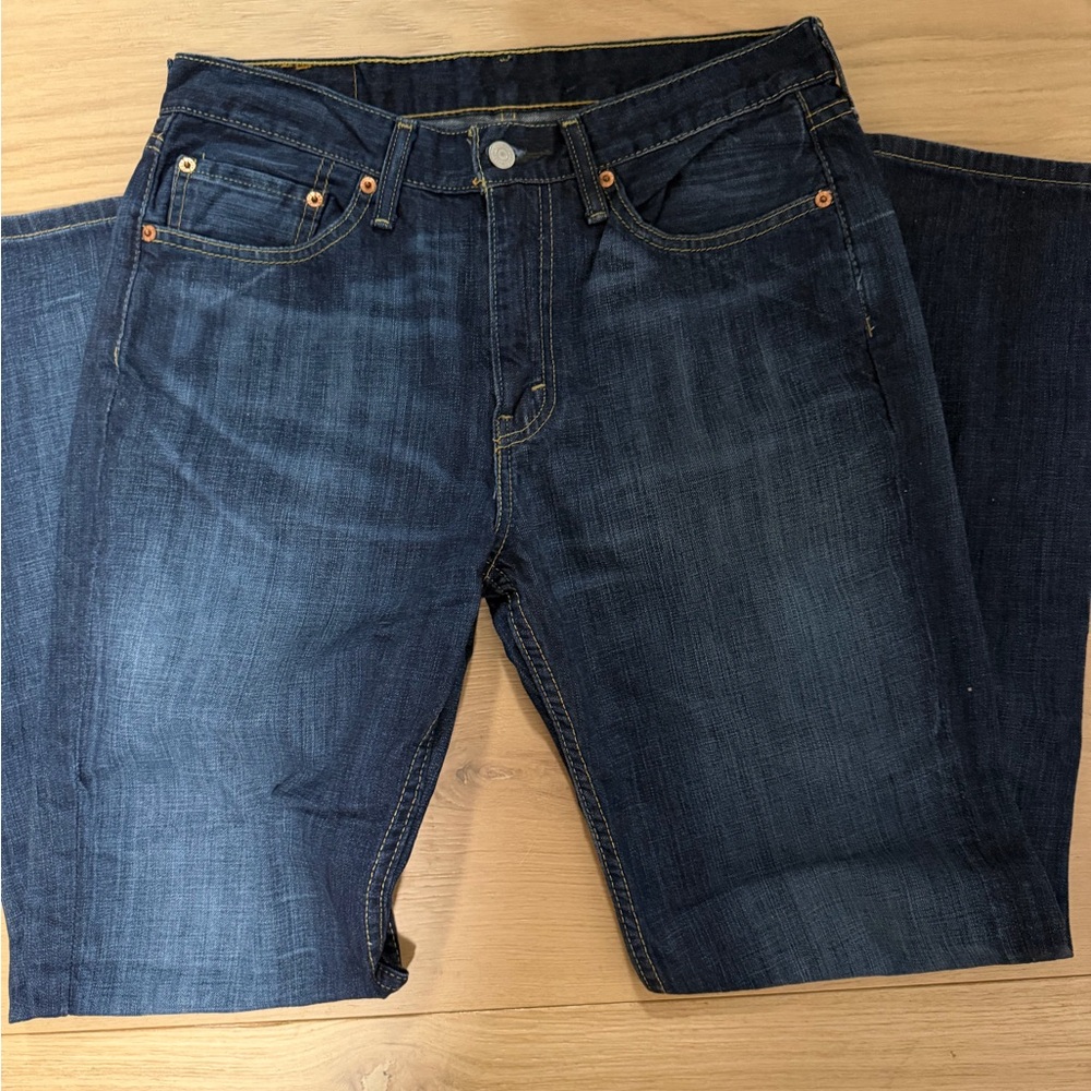 Levi's Dark Indigo 514 32 x 32 Straight Jeans